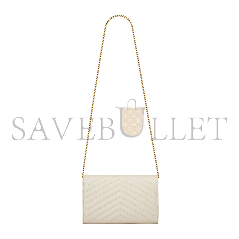 YSL CLASSIC CASSANDRE CHAIN WALLET IN GRAIN DE POUDRE LEATHER 377828BOW019207 (22.5*14*4cm) YSL CLASSIC CASSANDRE CHAIN WALLET IN GRAIN DE POUDRE LEATHER 377828BOW019207 (22.5*14*4cm)